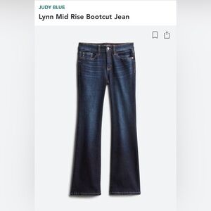Skies Are Blue - Lynn Mid Rise Bootcut Jeans